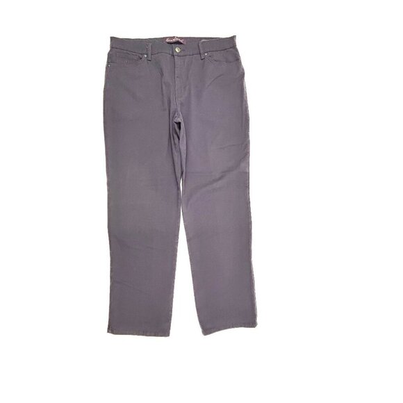 Gloria Vanderbilt Amanda Straight leg Womens size 14P Purple Denim Jeans - Picture 1 of 4